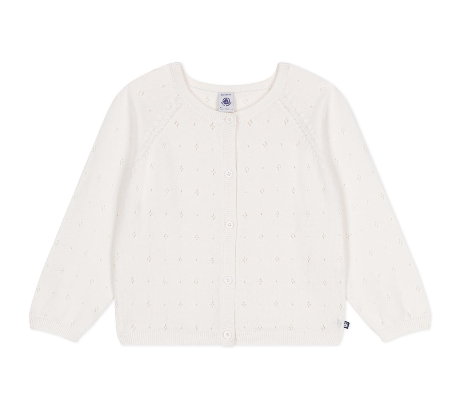

Cotton knit cardigan A0CJNB 12 years old 152cm [Petit Bateau] Off-white