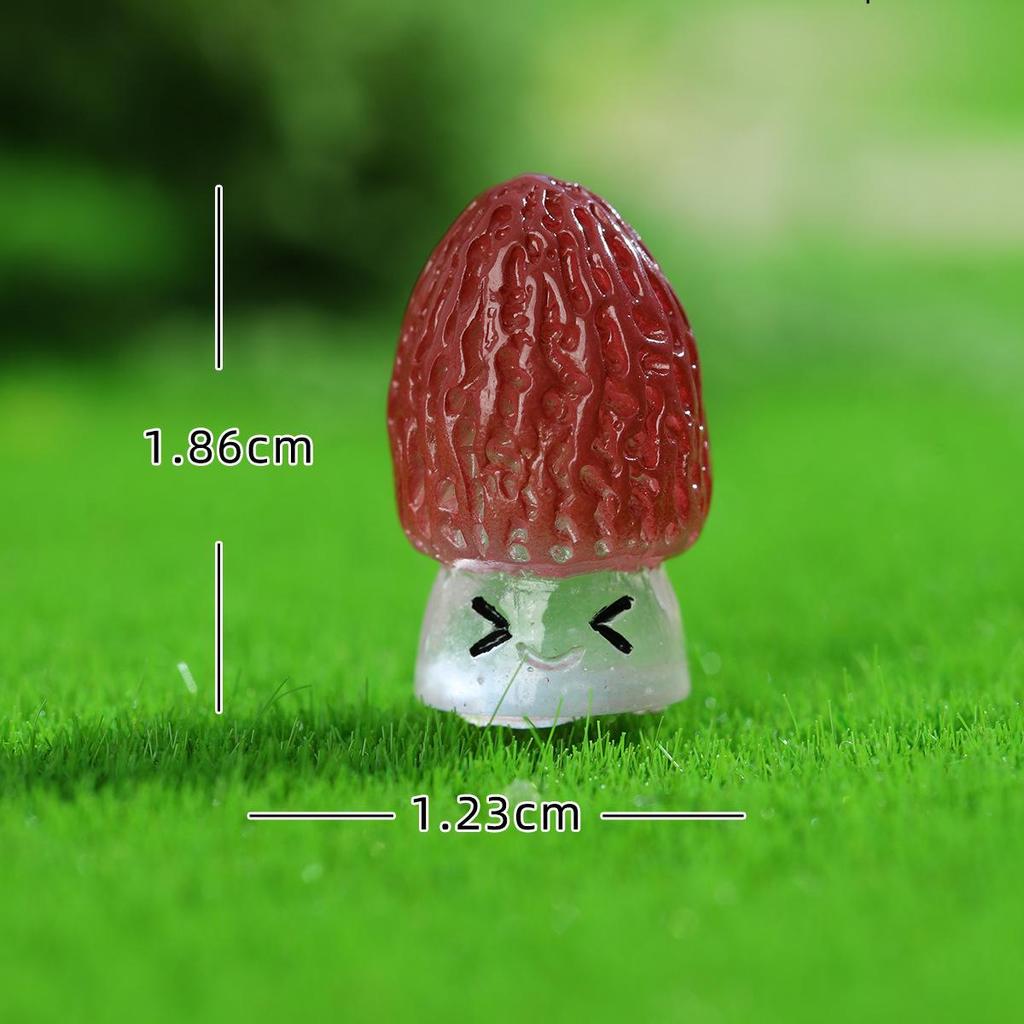 Luminous Wild Mushroom Mini Ornaments – Cute DIY Accessories