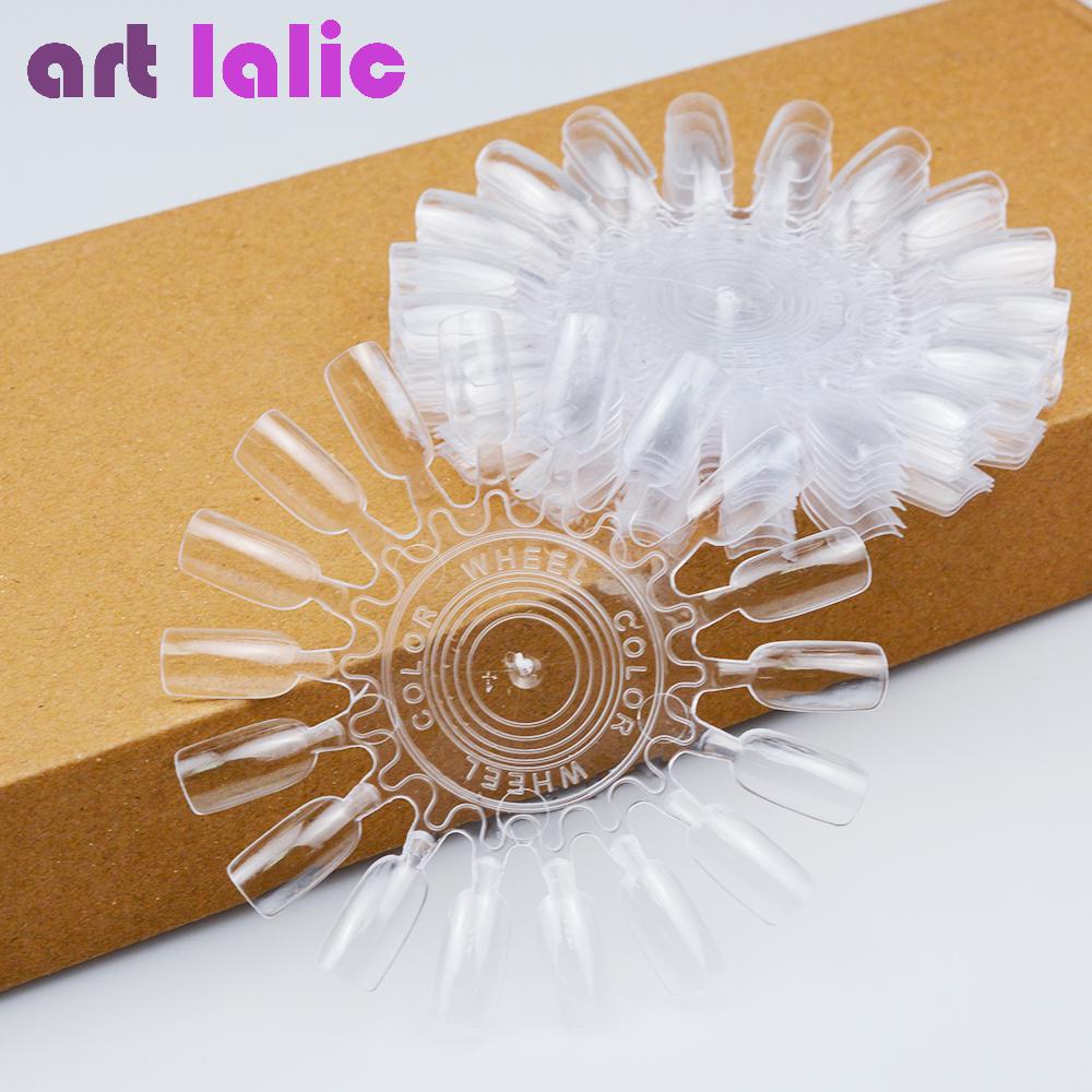 

10 шт., накладные ногти, колесо для дизайна ногтей, практика отображения лака для ногтей, цветовая диаграмма, маникюрный инструмент прозрачный