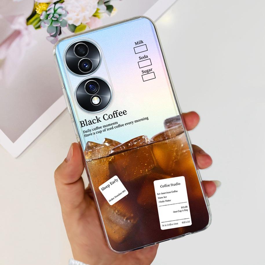 For Honor 70 Lite Case RBN-NX1 Shockproof Cover Fashion Flower Clear Silicone Soft TPU Phone Case For Honor 70 Pro Honor70 Coque