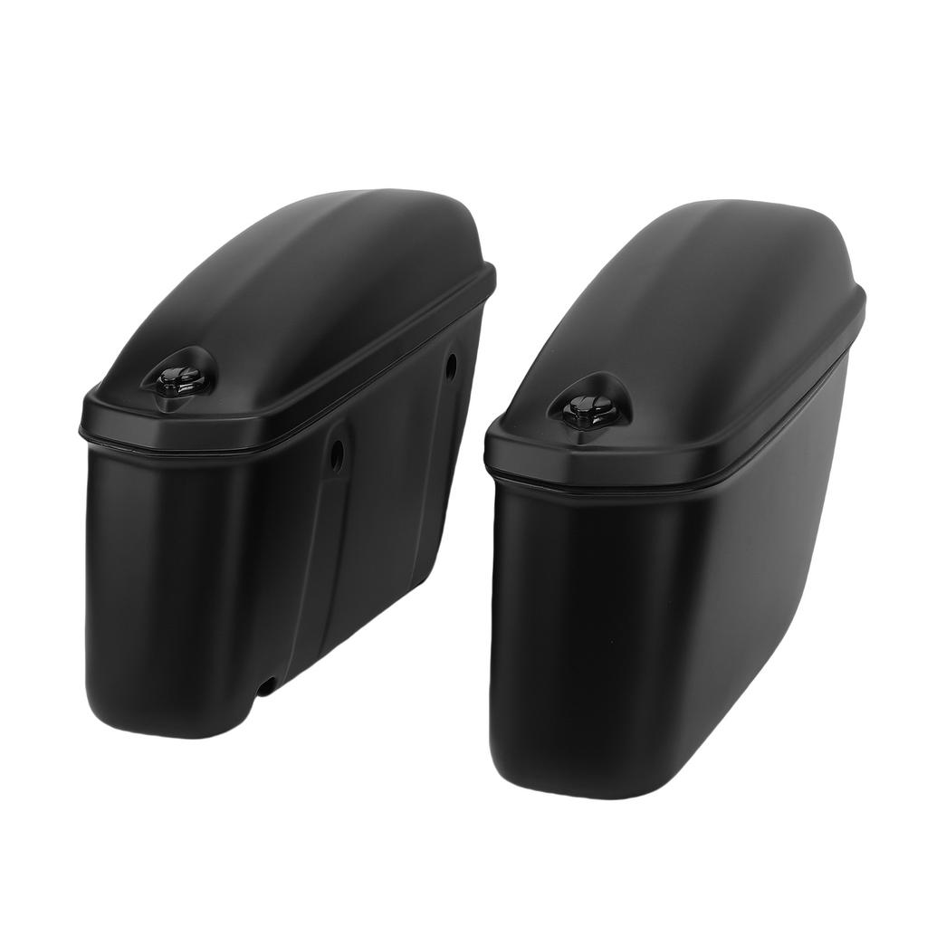 Motorcycle Hard Saddlebags 22L Rugged ABS Hard Saddle Bags with Lock Motorcycle   Side Storage Carrier