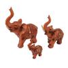 3 st Elefantfigurer Livliga Utsökta Detaljer Elefant Harts Ornament för Hem Kontor Kaféer