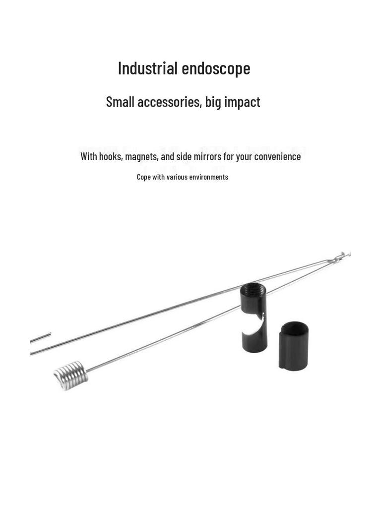 Cross-border 5.5/7mm 3-in-1 Endoscope for Industrial, Pipeline, Car, and AC Detection, Compatible with Mobile Phones (1-10M Range)