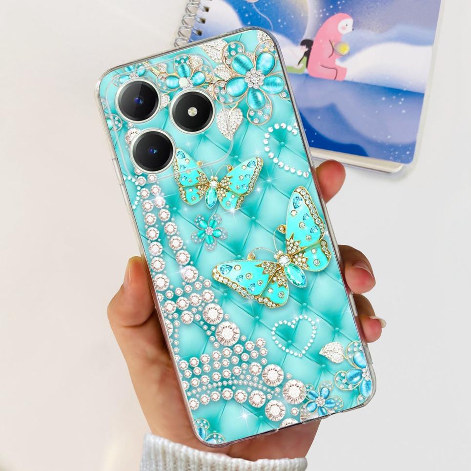 

Couple Love Heart Back Case For Realme Narzo N61 N63 Realme C63 C61 Transparent Soft TPU Slim Silicone Phone Cover Fashion Capas Realme C63