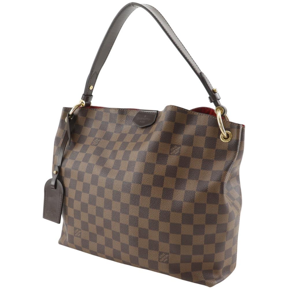 Louis Vuitton Graceful PM Shoulder Bag N44044 Brown Damier Canvas Women Used
