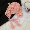 Spring And Summer New Products, Hand-Crocheted Hollow Flower Headgear, Women'S Ethnic Style Fringed Knitted Pullover Hat