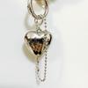 Elegant Heart Key Rings Bag Decoration Alloy Keychain Jewelry for Bags Car Keys
