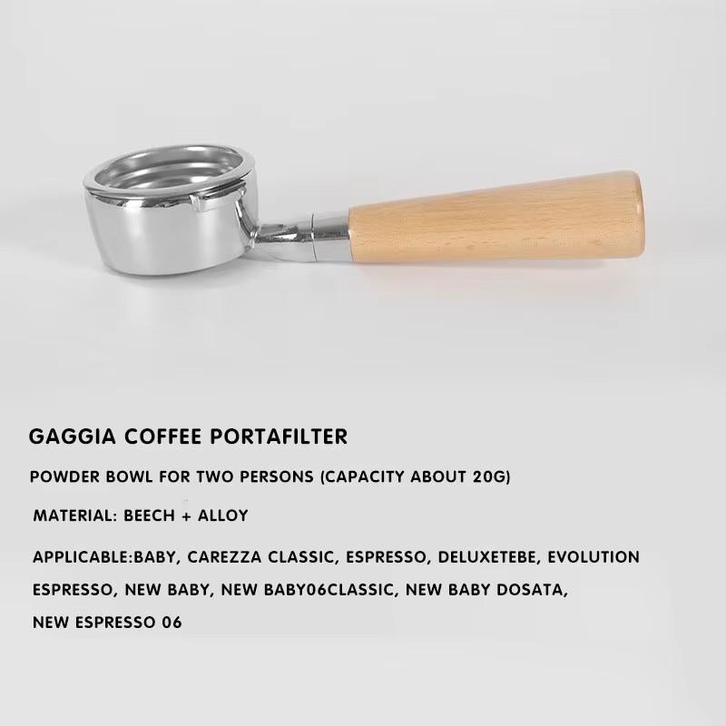Gaggia 58mm Bottomless Portafilter For Gaggia Classic Replacement Filter Basket Naked Filter Holder Coffee Machine Accessories