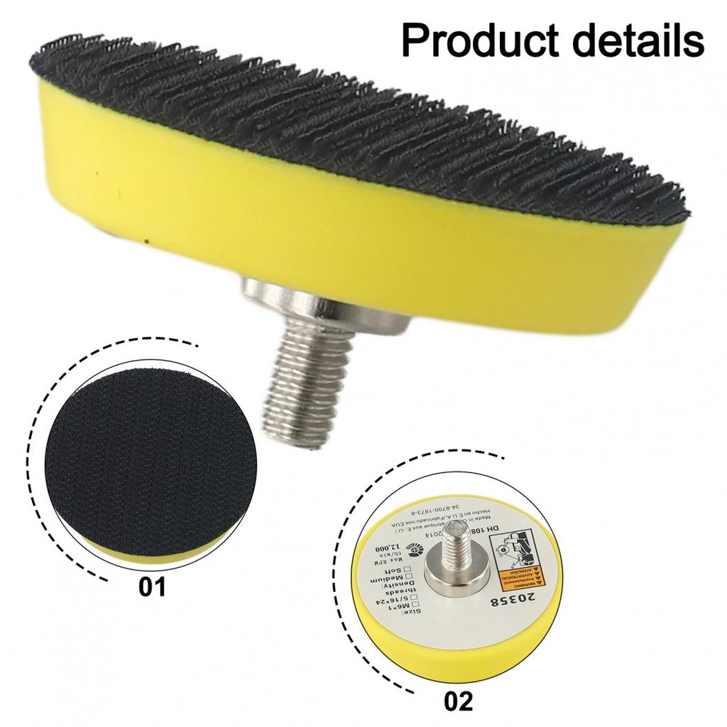 2/3/5 Inch Polishing Sanding Disc Backing Pad Hook And Loop/For Pneumatic Sander