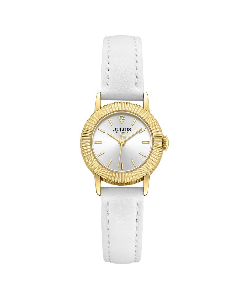 Jyullieoseu Ja-1568 Fluted Bezel Round Watch