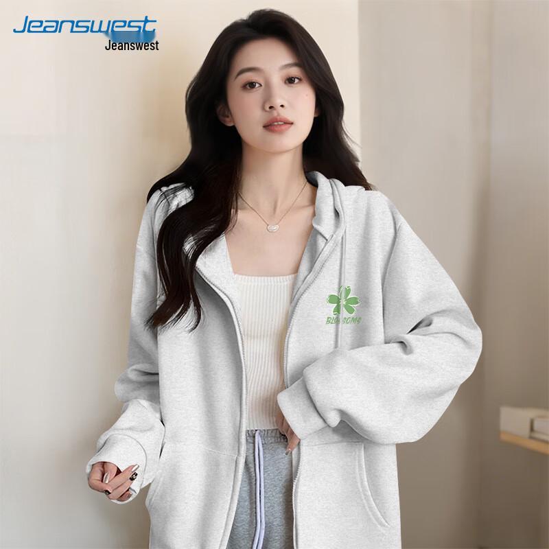 JEANSWEST Women's Hooded Sportswear Jacket