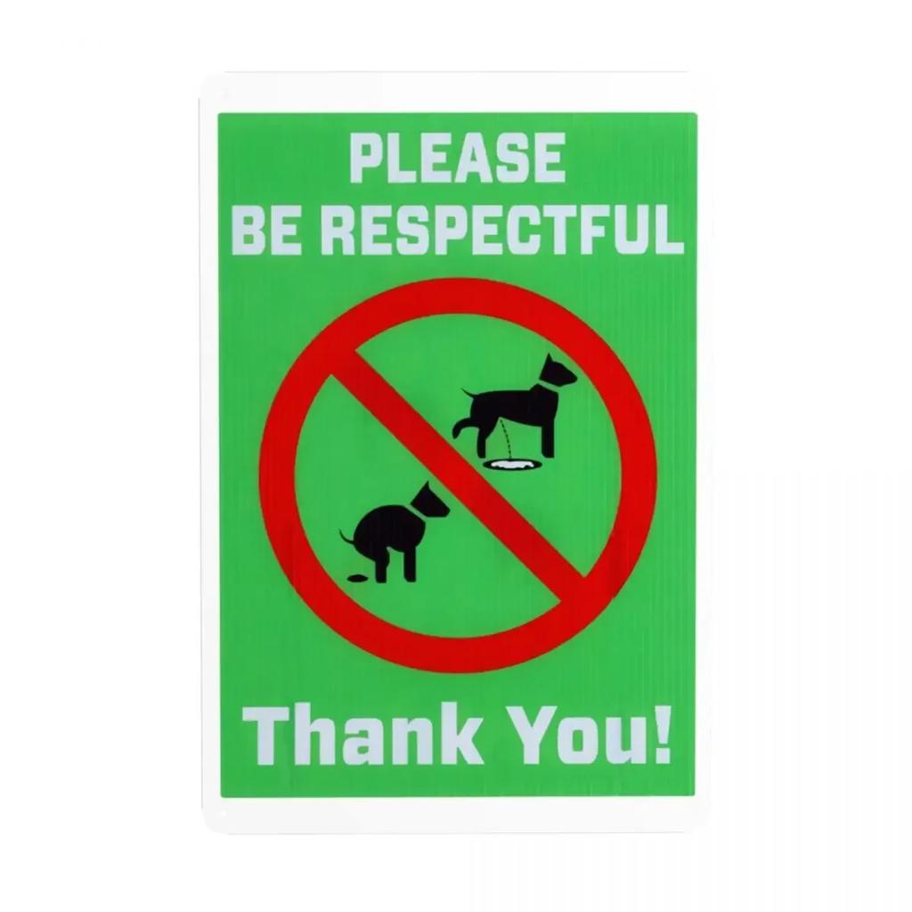 NO Dogs Allowed Metal Tin Sign Retro No Dog Poop Sign Tin Decorative Signs Plaques Club Cafe Restaurant Man Cave Bar Metal Plate