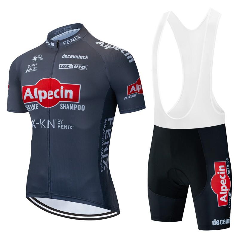 Mens Cycling Jersey Shorts Set Quick Step Style Mountain Road Bike Apparel Breathable Performance Wear
