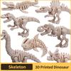 Simulation Dinosaur Fossil Plastic Skeleton Model Children'S Diy Handmade Dinosaur Skeleton Assembly Kit Tyrannosaurus Rex Model