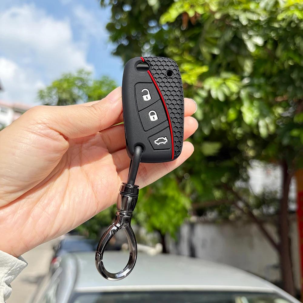 Keychain Protection For Fiat Grande Punto Panda Dot Streetka Vehicles For Ford Ka  Silicone Car Remote Key Cover Holder