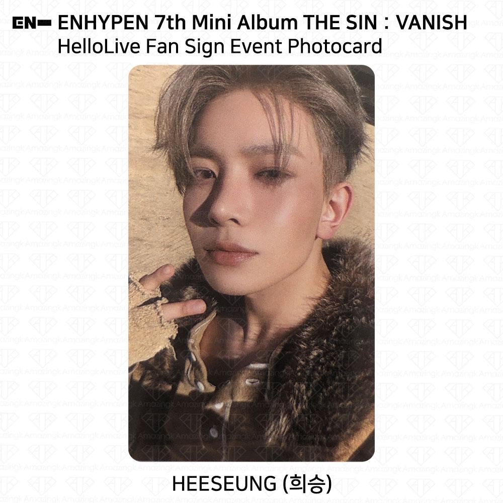 ENHYPEN 7th Mini Album The Sin : Vanish HelloLive VC Event Photocard