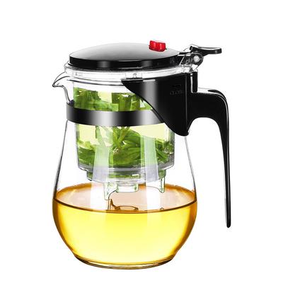 Neu 500 ml Hitzebeständige Glasteekanne Mit Abnehmbarem Filter Teeset 1 Teekanne 2 Teetassen Teekanne Guter klarer
