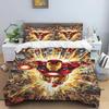 Iron Man Print Cartoon Duvet Cover Bedding Set, Anime-themed Home Decor, Suitable for Children and Adults.