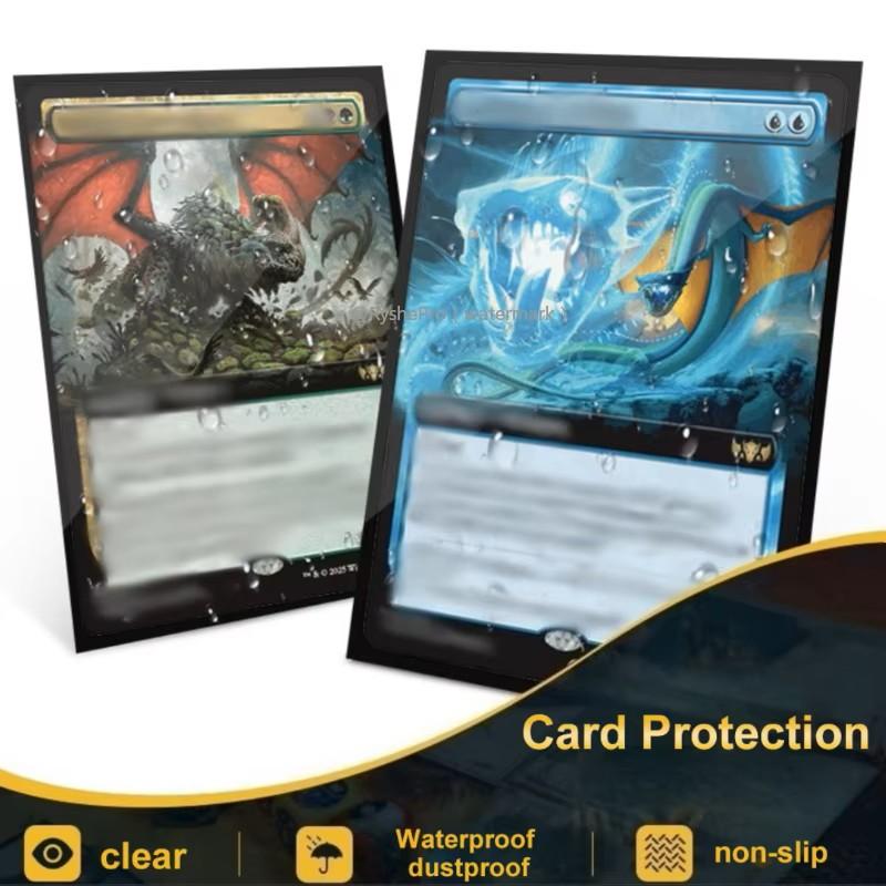 100PCS 66x91mm Matte Card Sleeves Standard Size Protector for Competition TCG, PKM Trading Card Tsarot and Board Game Shields