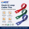 Fastening Tape Cable Ties Reusable Double Side Wires Cords Nylon Adjustable Back To Back Hook and Loop Straps