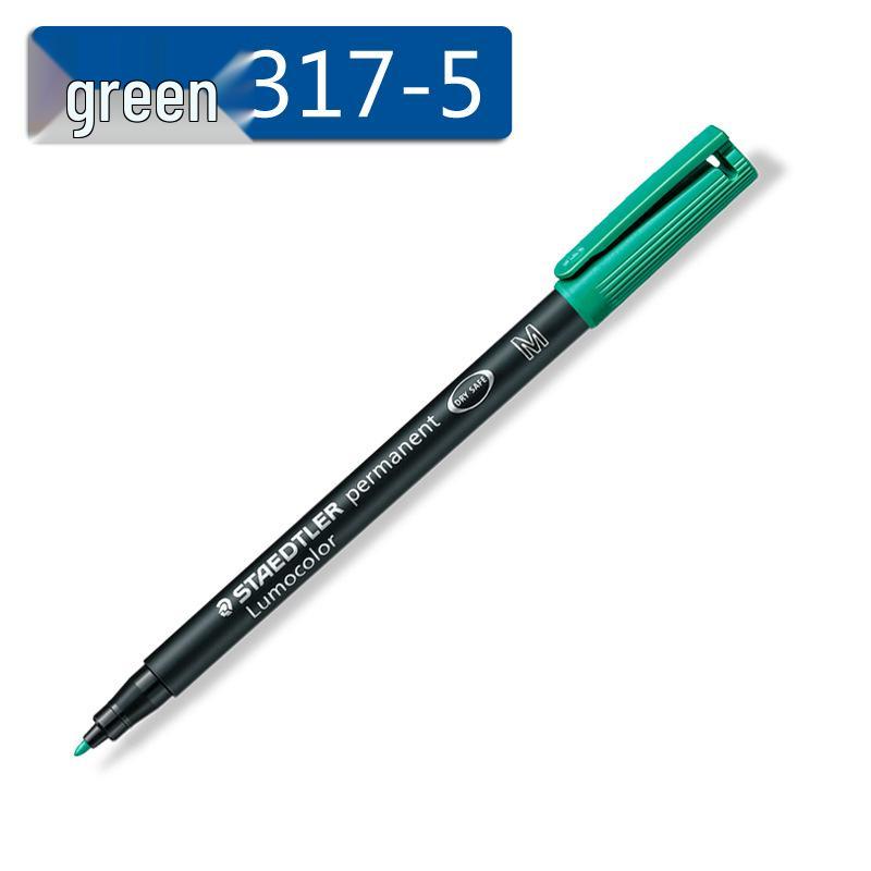 Staedtler 317M Oil-Based 1.0mm Tip Non-Erasable Universal Marker Pen зелёный