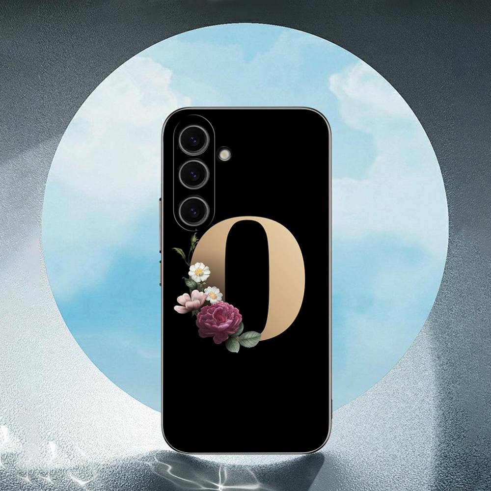 

Чехол для телефона Samsung Galaxy S23 S24 S25 Ultra S22 Plus S21 с буквами, роскошный, черный SamsungS21