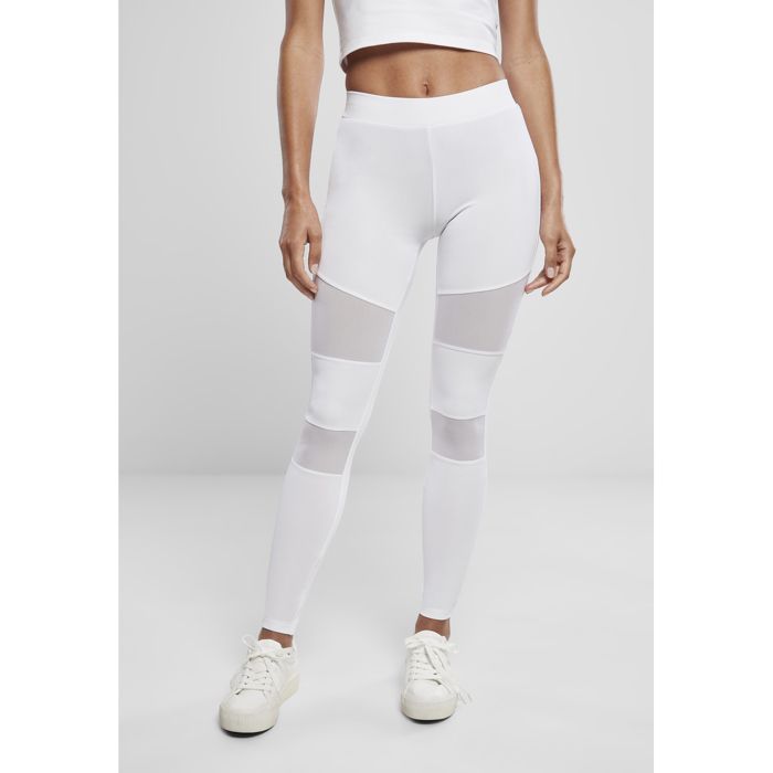 Legging femme - URBAN CLASSICS - Tech Mesh - Blanc - Confort optimal - Liberté de mouvement