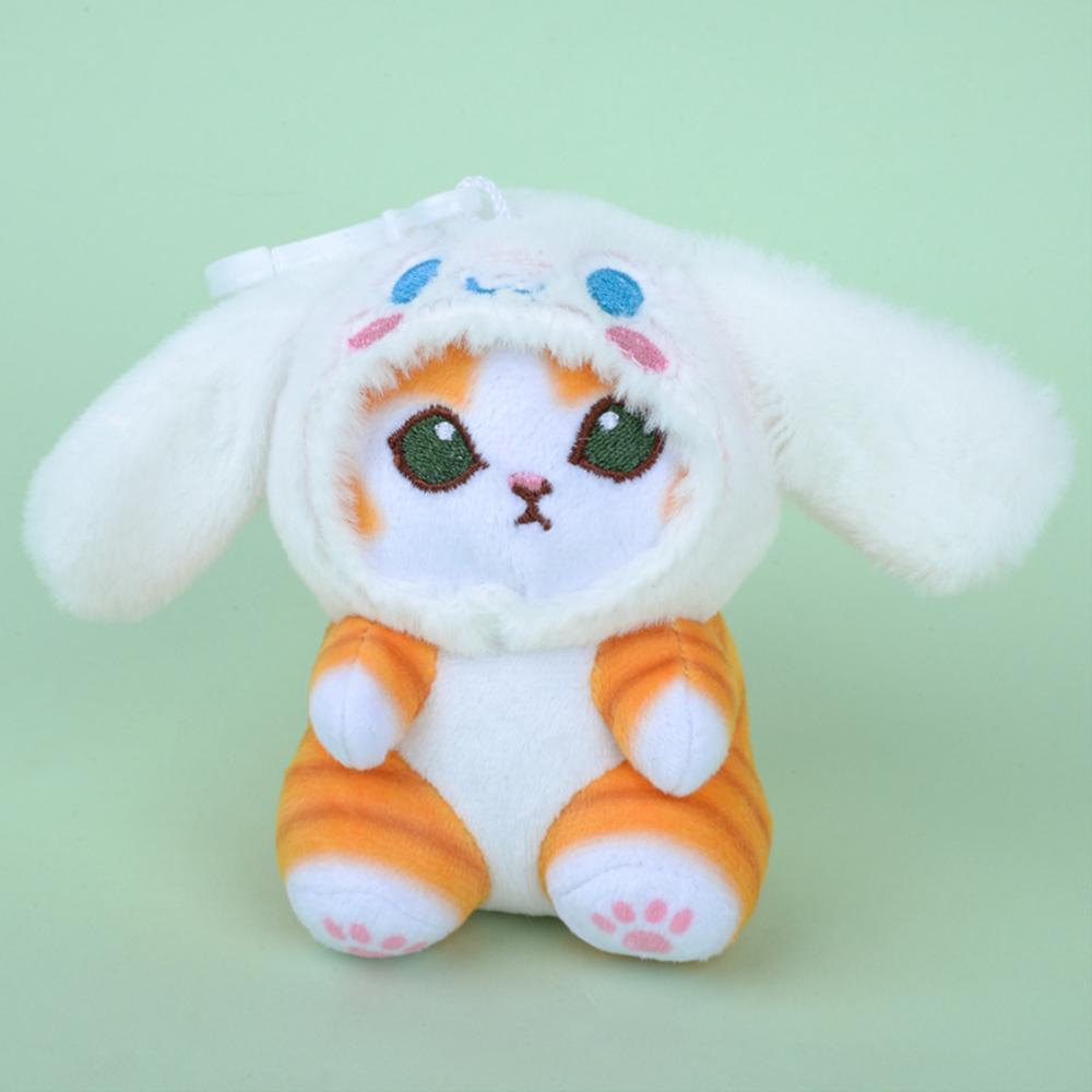 Japanese Cute Cartoon Drag Sanrio With Cute Cat Doll Plush Toy Bag Hanging Girl Heart Gift