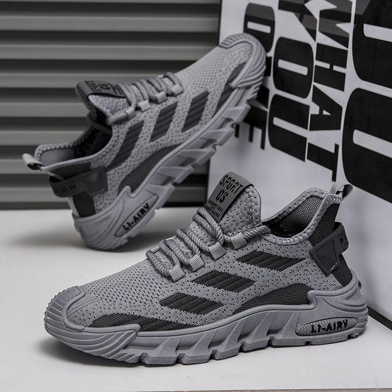 Breathable Lace Up Leisure Vulcanize Shoes for Men Running Mesh Spring Autumn Sports Sneakers Man Walking Summer Tennis Sale On
