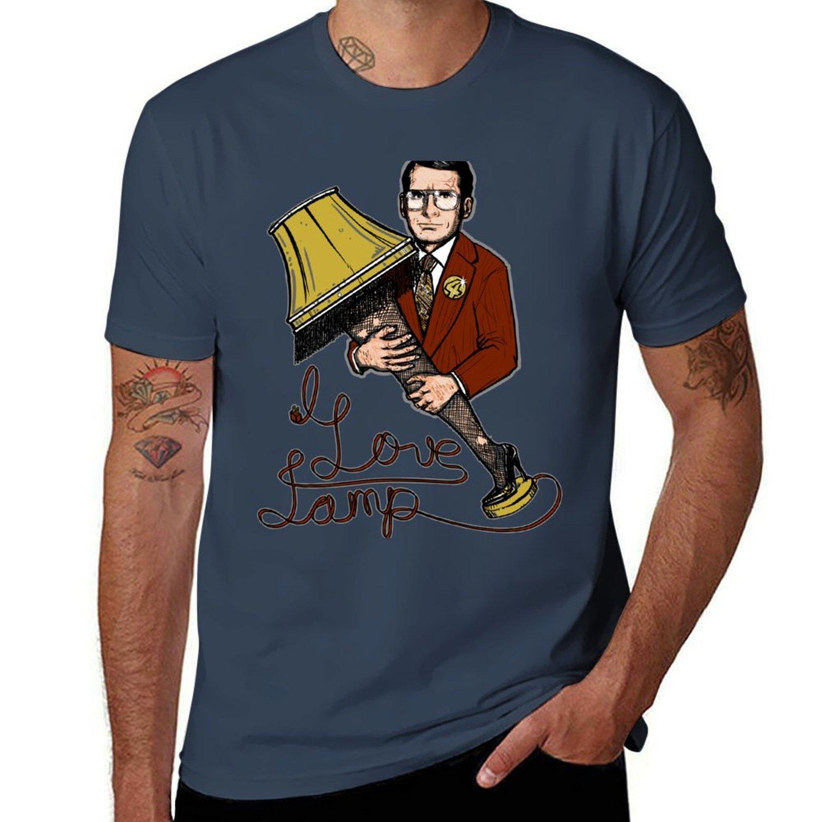 I Love Lamp Tshirt Casual Graphic Print Tee S