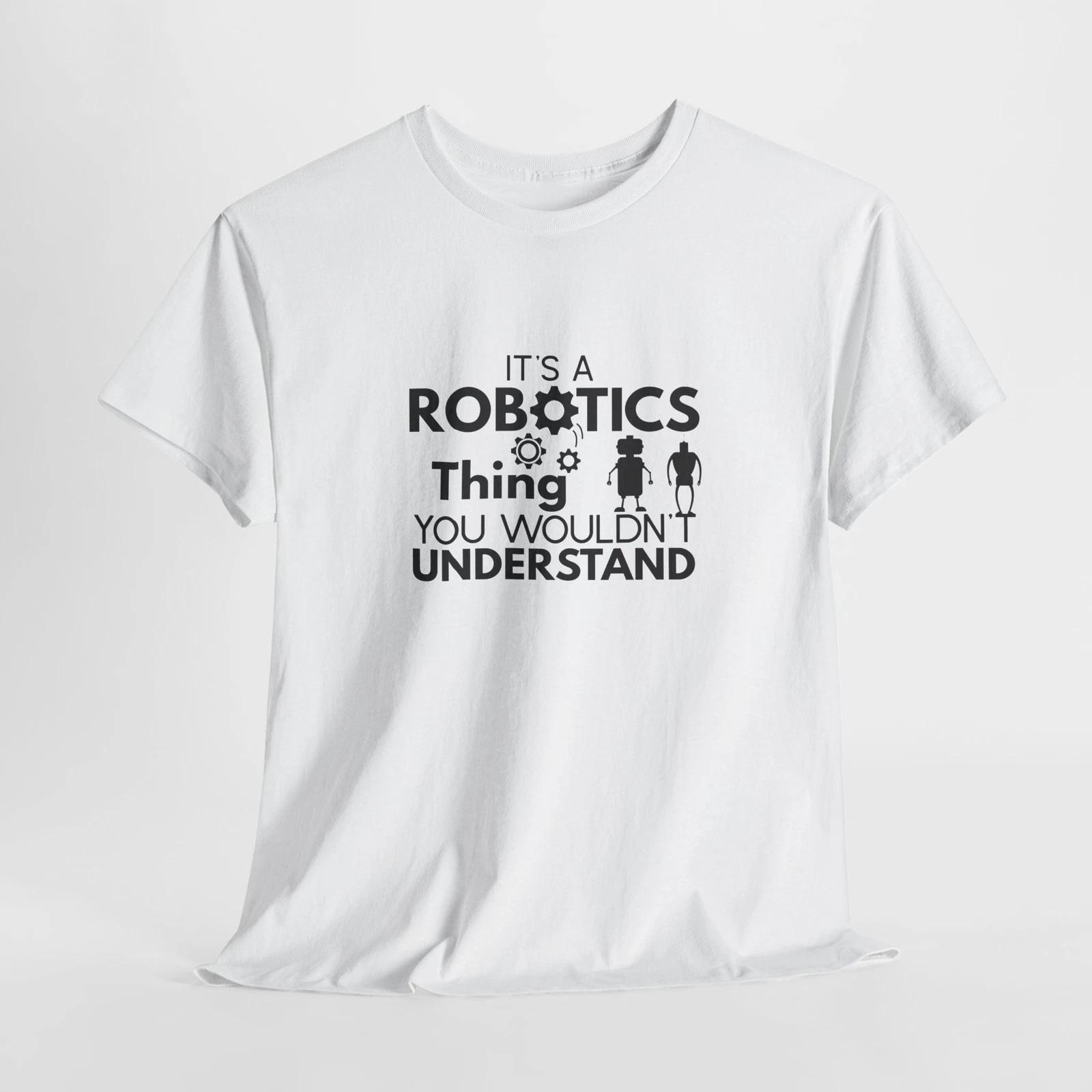 Cute Robot T-Shirt | Funny Sci-Fi AI Machine Tee | Cool Robotics Nerd Gift 4XL