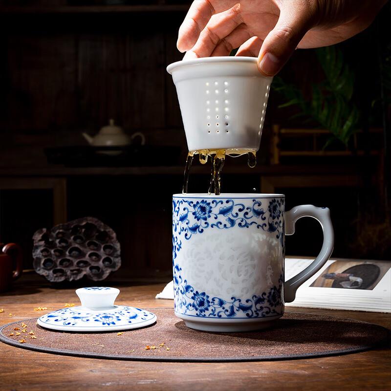 Jingdezhen Ceramic Filter Tea Cup