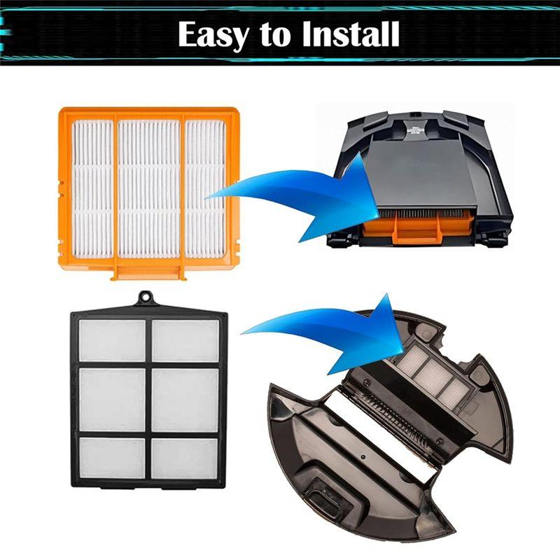 AEE4-Hepa Filter Replacement For Shark AV2501AE, RV2502AE, AV2501S, AV2511AE, RV2610WA/RV2610WD Robot Vacuum Cleaner Filters