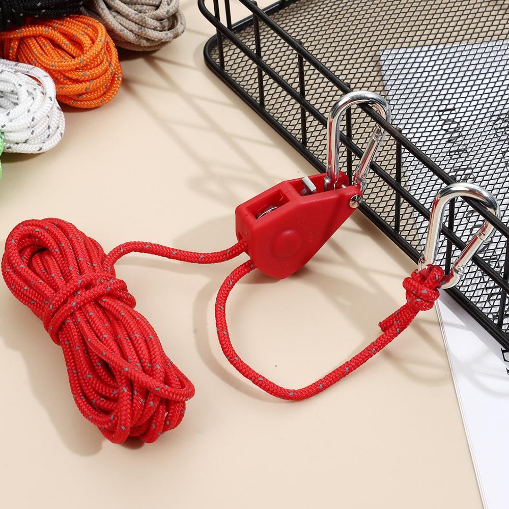 Awning Wind Rope Fixed Buckle Pulley Ratchet Hangers Tent Rope Tensione Adjustable Rope Fastener