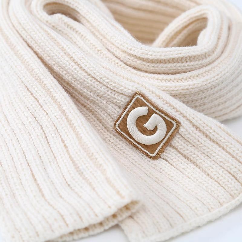 Children's knitted hats and scarves suits for men and women in autumn and winter thickened warm ear protection baby hoods