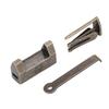 2pcs Antique Retro Style Chinese Vintage Padlock Chinese Style Horizontal Lock  Furniture Cabinets