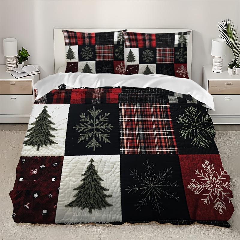 

Праздничный лоскутный комплект постельного белья из 3 предметов. Ультрамягкий и удобный пододеяльник с наволочками. Идеально подходит для спальни и домашнего декора. Duvet Cover Set&EU Single(135x200cm)