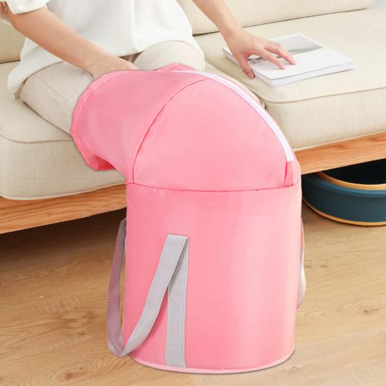 Folding Foot Bath Trapezoidal Shape High Temp Resistance Extended Design Blood Circulation Foot Spa Bucket