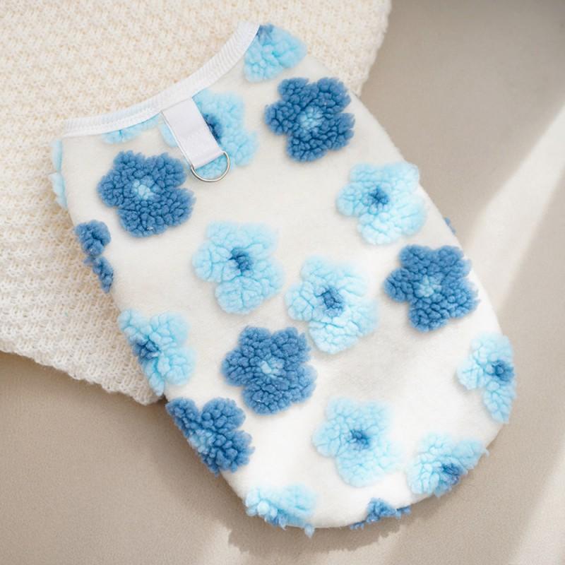 Warm Fleece Pet Vest Small Dogs Cats Winter Coat Cute Cartoon Style