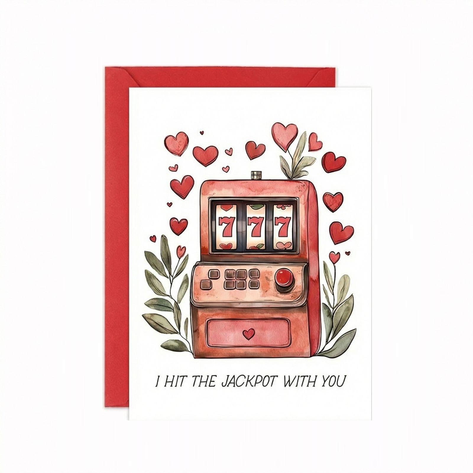 

Puns-themed Love Cards, Couple Greeting Cards, Anniversary Commemorative Cards With Envelopes For Couples белый