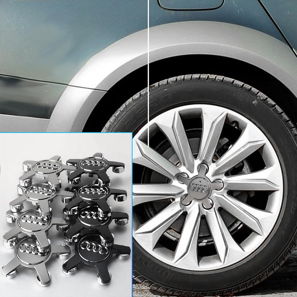 2026 4PCS For 4YTFG S TT A6 C6 C5 C7 A5 A4 B8 B6 B7 A3 A8 A2 A1 Q3 Q5 Q7 RS Car Wheel Tyre Center Hub Caps Covers Auto Accessories