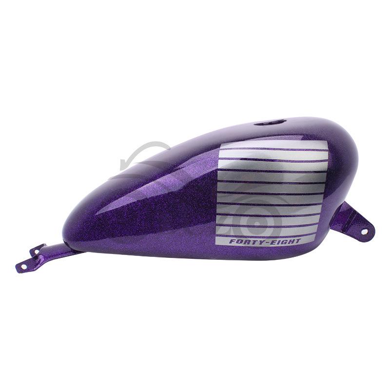 Candy Color 14.4L Large Capacity Fuel Tank for Harley 1200 883N X48 (2004-2022) фиолетовый