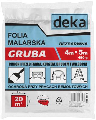Dicke Malfolie, Farblos, 4*5M, 450G - D-300-0215