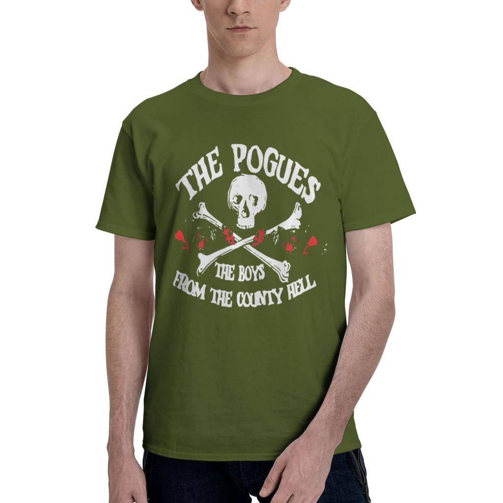 Music The Pogues Punk Band Merchandise 100 Cotton Casual Breathable Confortable Summer Football Shirts 2025 T Shirt Men