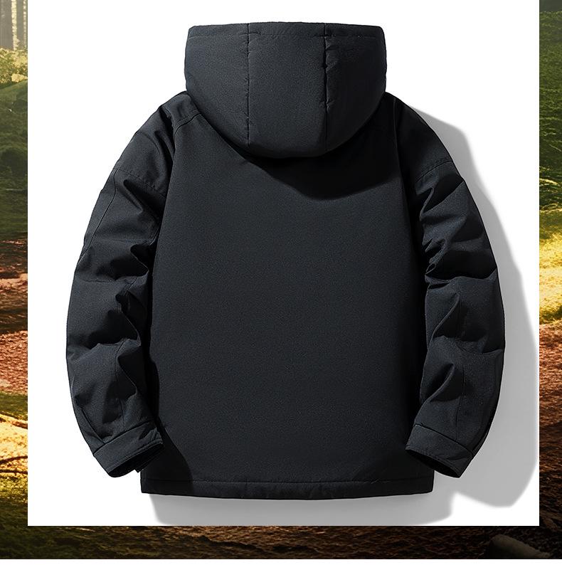 Herren 2025 Herbst/Winter Lässige Lockere Baumwolljacke - Warme Arbeitskleidung & Dicke Skijacke