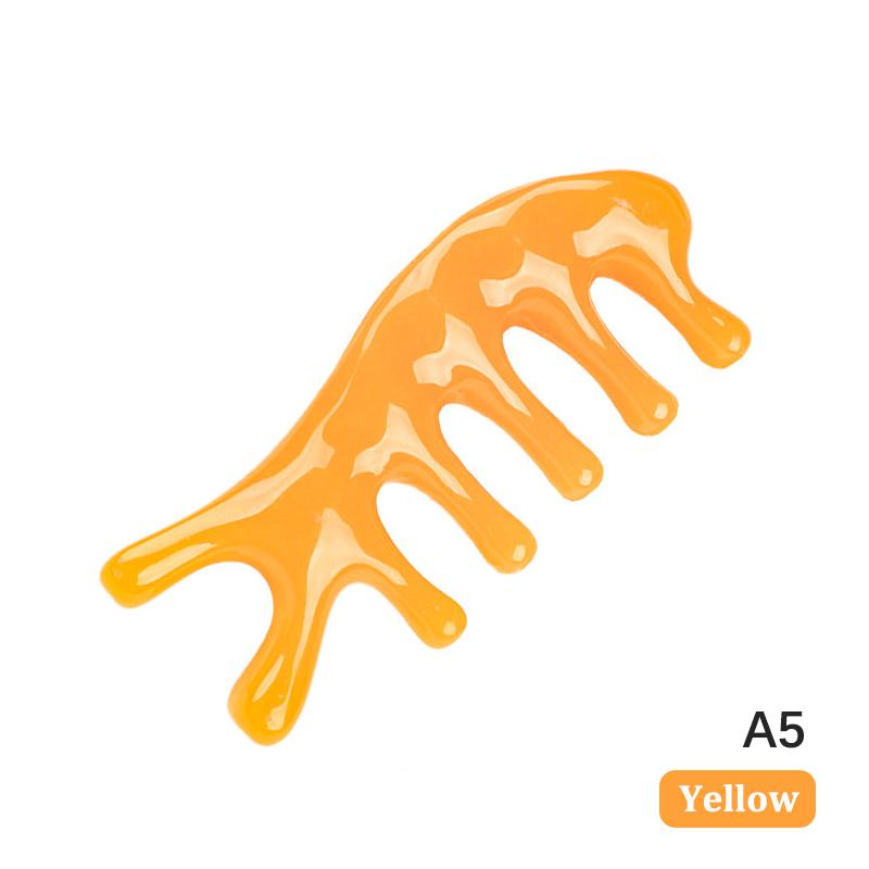 

1Pcs Cartoon Resin Body Nose Scalp Meridian Massage Comb Acupuncture Therapy Blood Circulation Anti-static Smooth Hair Comb