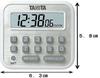 Tanita WH Timer with Magnetic 100 Ideal for Research and Experiments TD-375 Keypad, Hours, White,