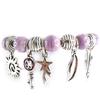 NOA [G0334] - Silver Purple 'Gypsy' Designer Bracelet