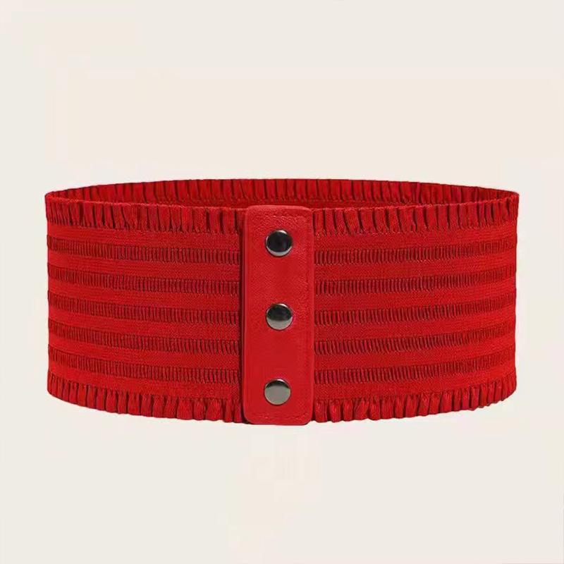 

1Pcs Women s Elastic Wide Waist Belt Retro Classic Versatile Suitable For Dresses Coats Jeans And Belts.