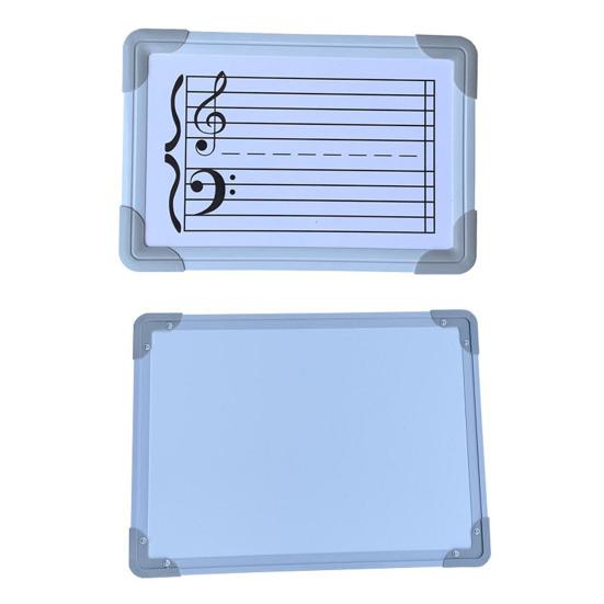 Double-Sided Magnetic Music Staff Whiteboard High Low Notes Teaching Aid Mini Dry Erase Board Students Teachers Music Classroom Supplies